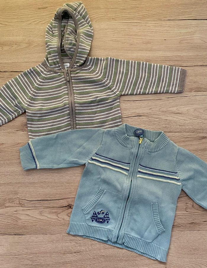 Lot 2 gilets 6 mois
