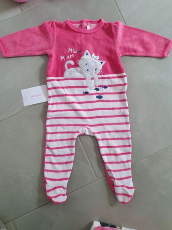 Pyjama velour 6 mois