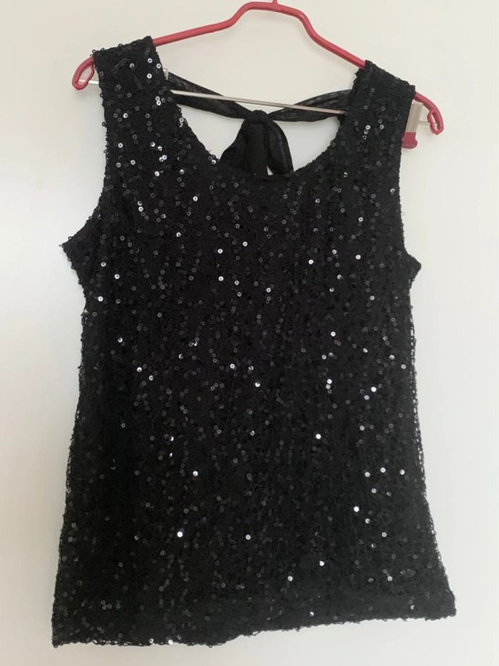 Top à sequins Jacqueline Riu T 42 - photo numéro 8
