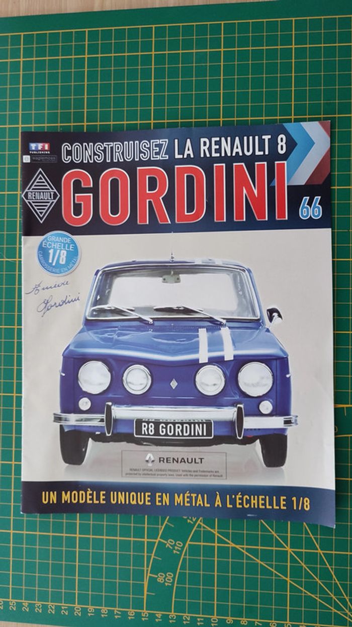 Fascicule seul sans pièce N°66 Renault R8 Gordini 1/8 Eaglemoss #A67