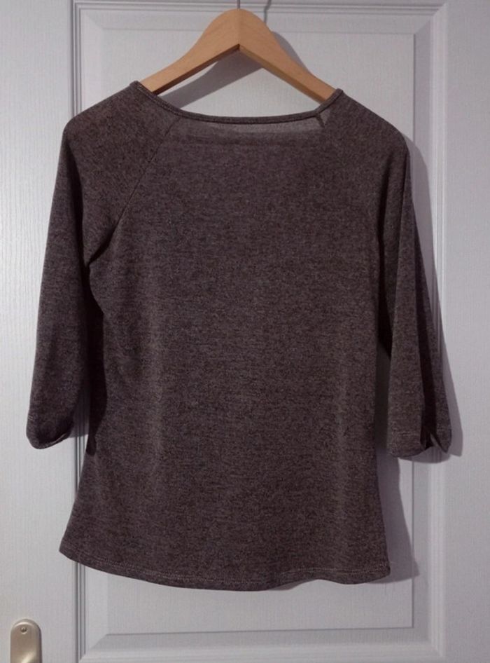 Pull marron gris chiné 36/38 - photo numéro 4