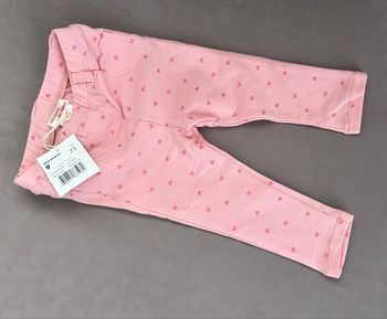 Legging rose à petits cœur DPAM