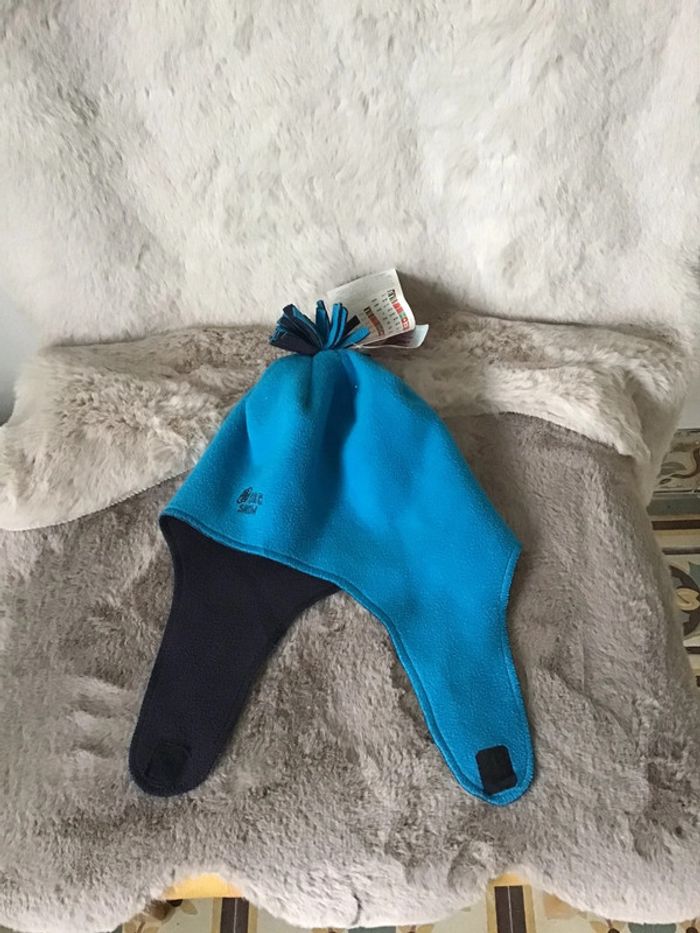 Bonnet polaire retombant sur les oreilles orchestra taille 50 soit 2/3 ans 1223)