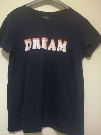 Tee shirt Bershka bleu marine. Taille M