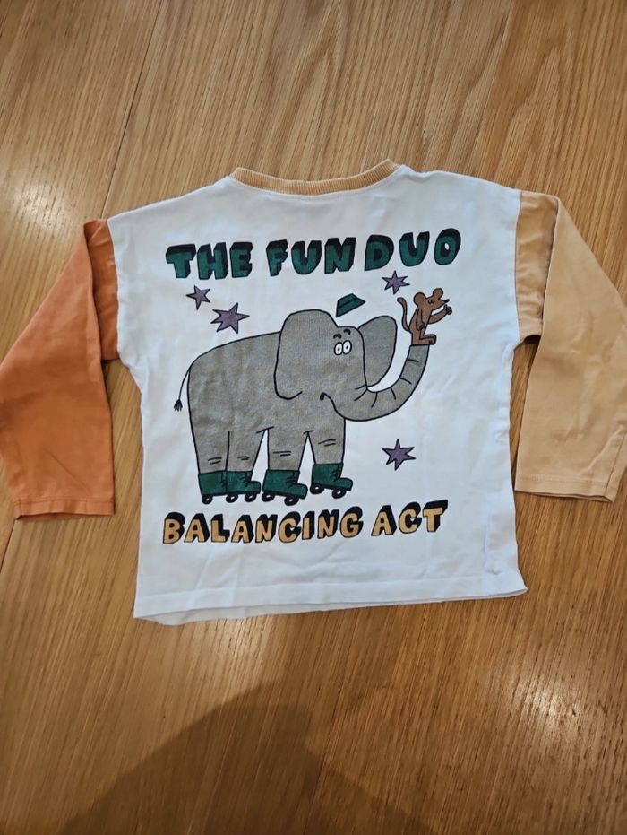 Tee shirt motif dos éléphant