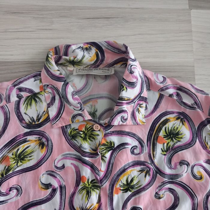 Chemise femme imprimée rose Carole Richard taille M - photo numéro 3