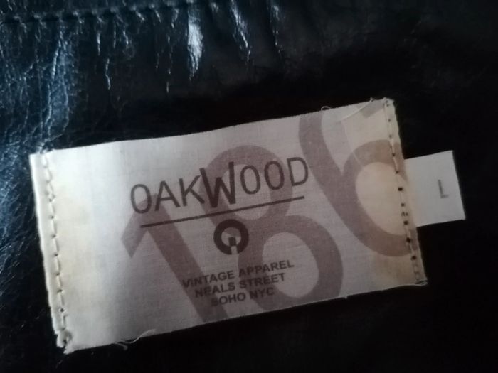Manteau en cuir homme oakwood taille L - photo numéro 4