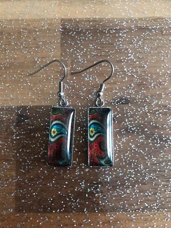 Boucles d’oreilles ethniques à motifs