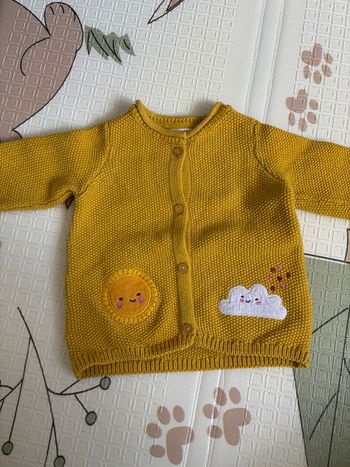 Gilet en maille bébé fille