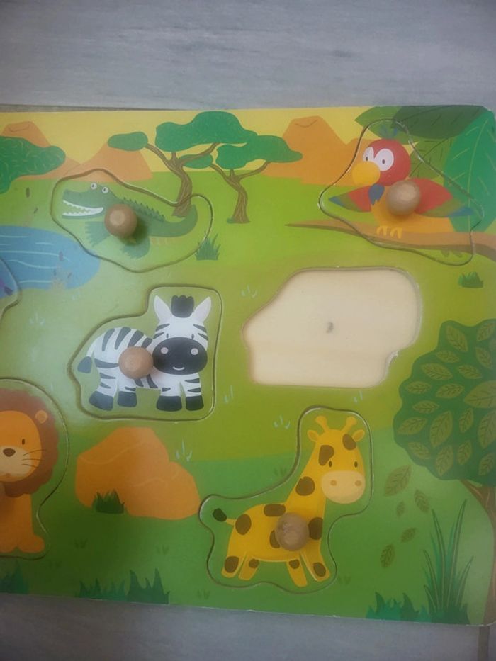 Puzzles en bois animaux d Afrique - photo numéro 2