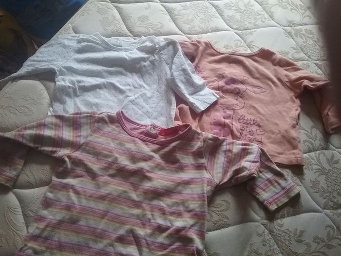 3 tee shirt ml 12 mois