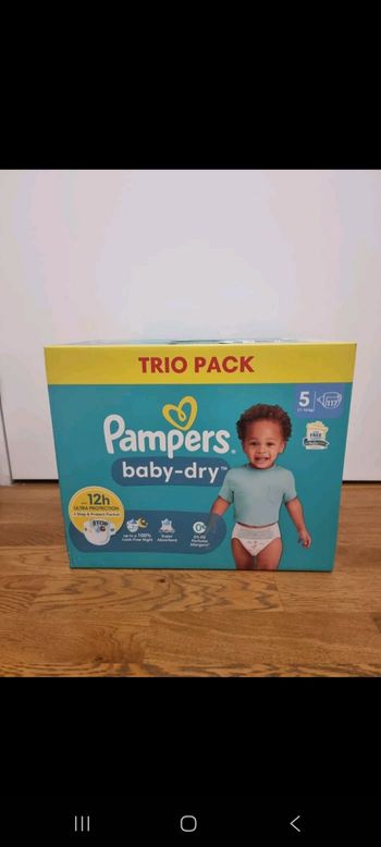 couches taille 6 pampers trio packs