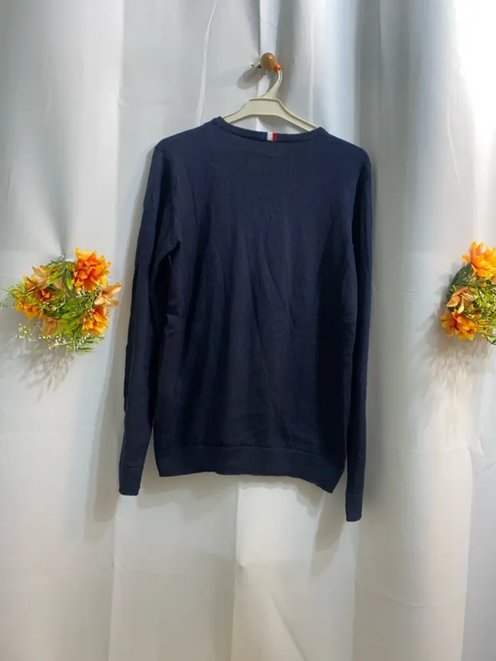 Pull bleu marine US Polo coton/cachemire taille 14 - n16n - photo numéro 4