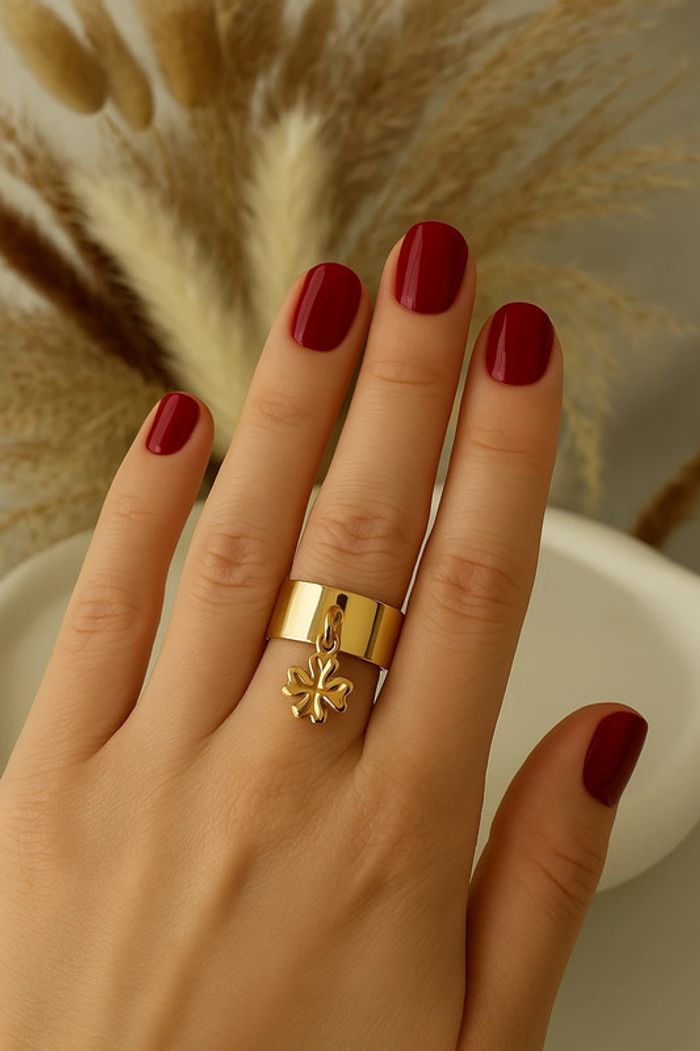 Magnifique bague en acier inoxydable avec grelot cœur résistant à l’eau ajustable - photo numéro 1