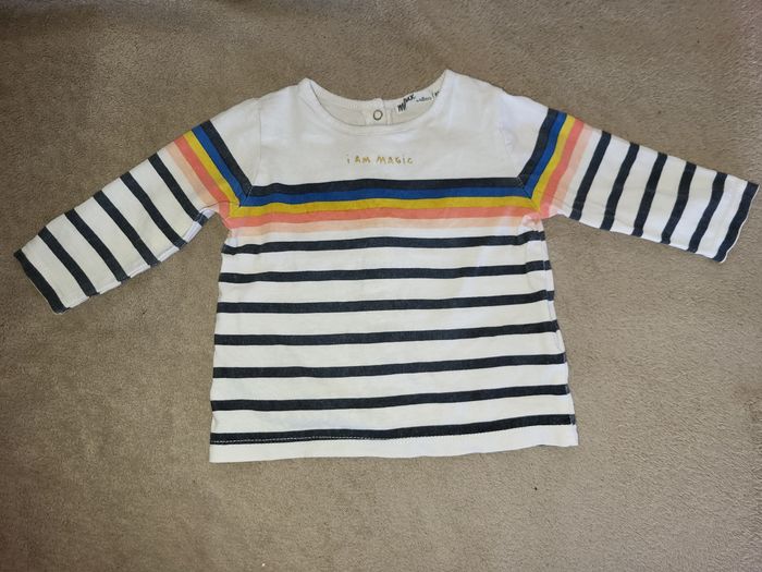 Lot t-shirts fille 6 mois - photo numéro 4