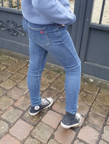 Jean slim Coeur Taille 8 ans