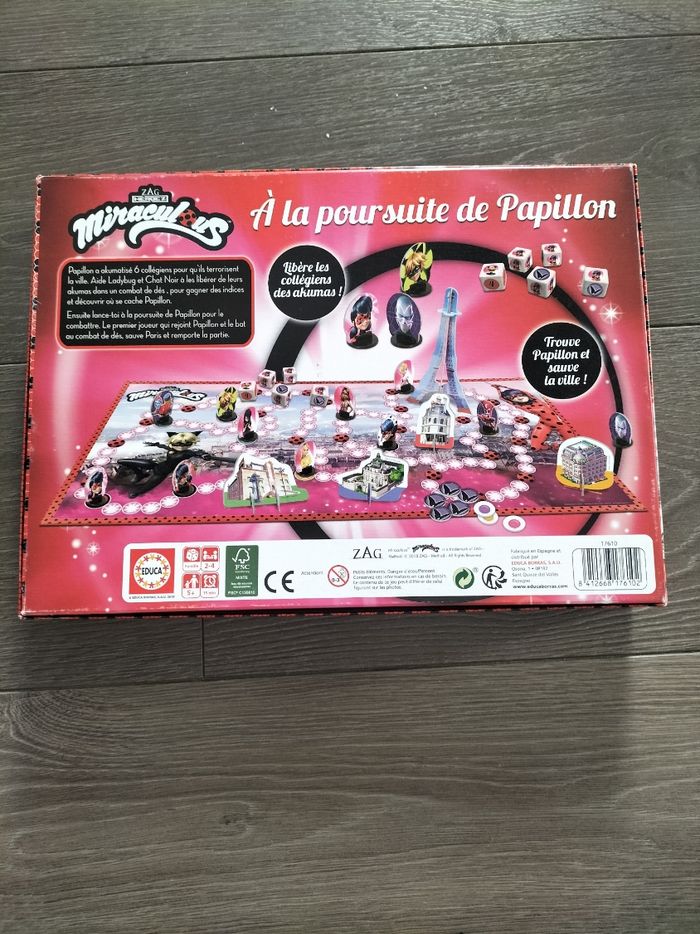 Jeu de société Miraculous - A la poursuite de Papillon - photo numéro 2