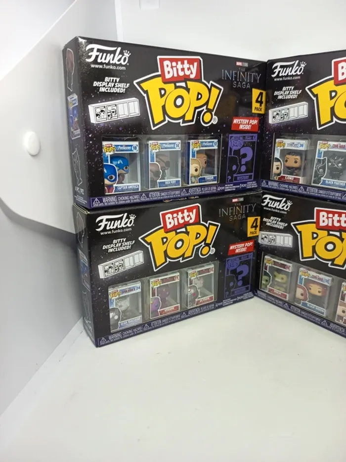 Lot de 4 Boîtes - Funko Bitty Pop - The Infinity Saga – Collection Complète - photo numéro 2