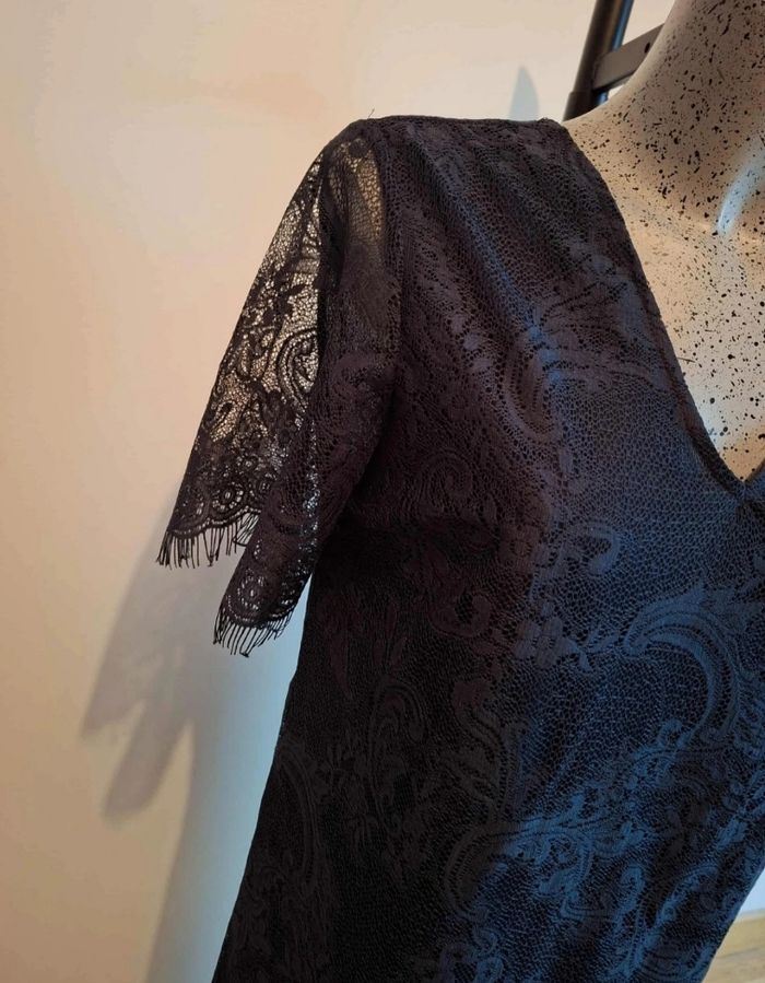 Robe effet dentelle de soirée - photo numéro 3