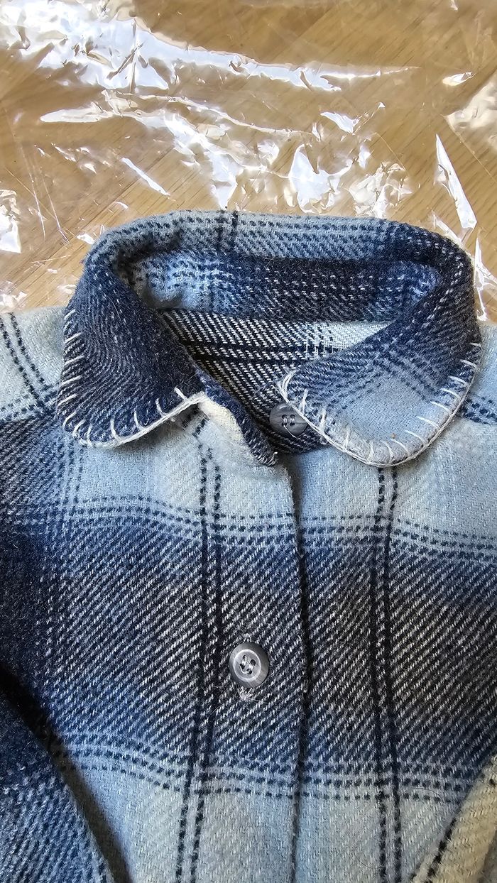 Surchemise à carreaux bleue 2 ans - photo numéro 3