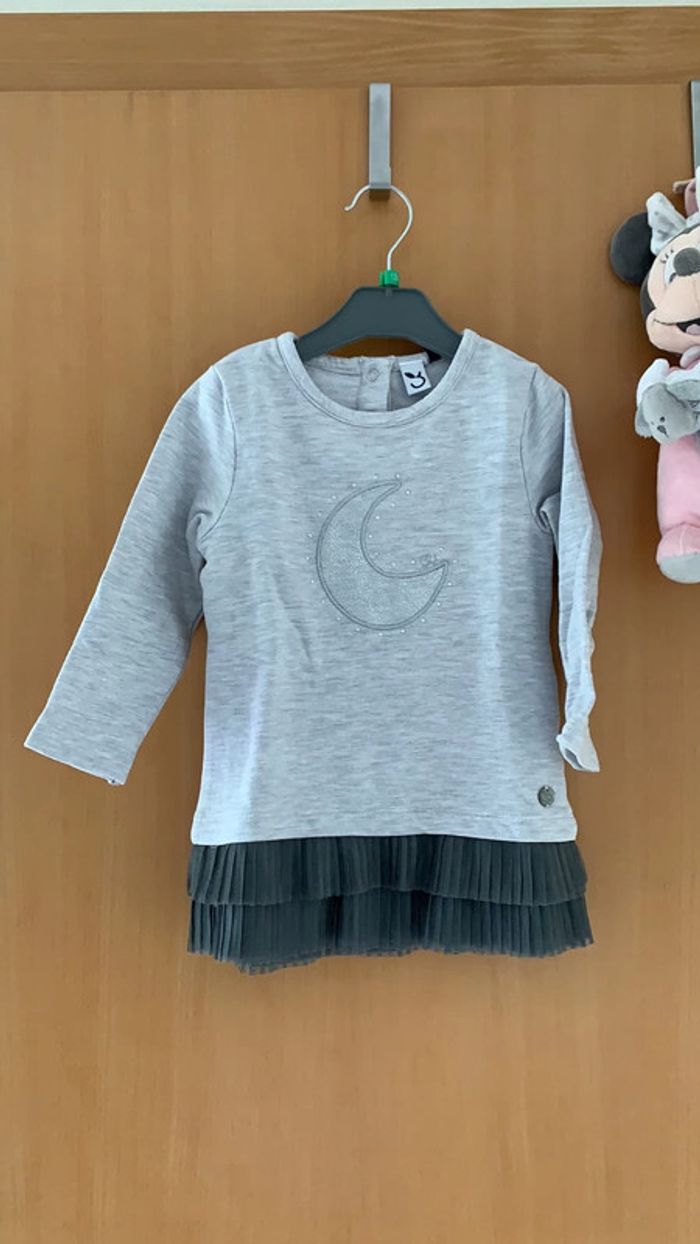 Robe manches longues « lune » 9 / 12 mois - photo numéro 2