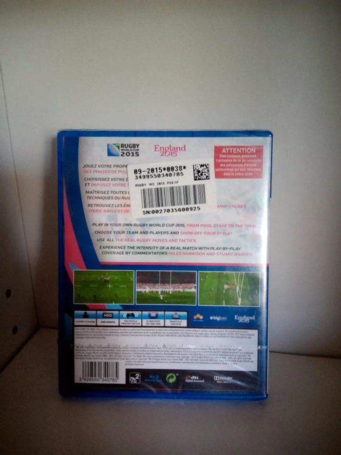 PS4 Rugby world cup 2015 - photo numéro 2