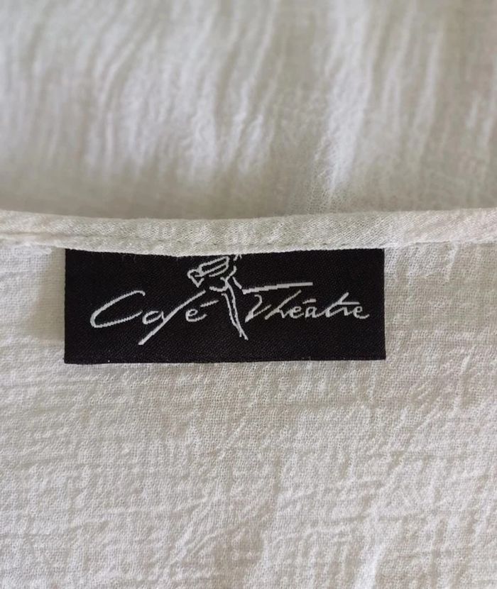 Tunique blanche taille 40 Café Théatre - photo numéro 4