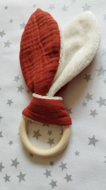 Anneau de dentition/cadeau naissance/cadeau bébé/hochet bébé