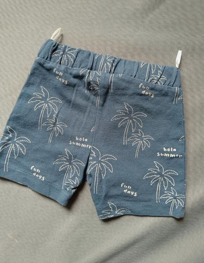 Short bleu motif palmiers - photo numéro 5