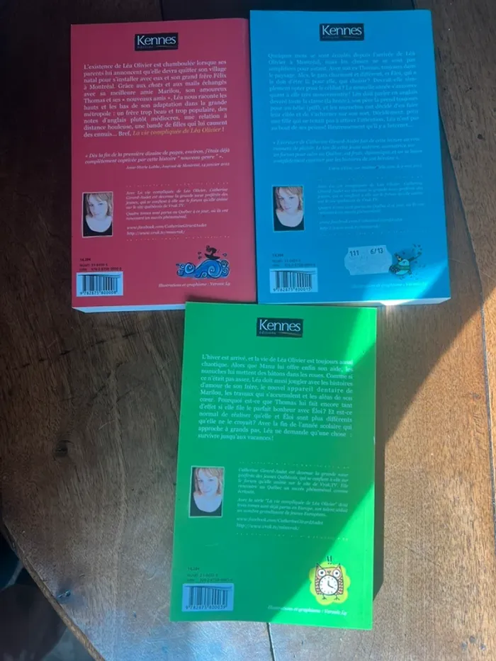 Lot de 3 livres la vie compliquée de Léa, Olivier de Catherine Girard-Audet adolescents enfants - photo numéro 4