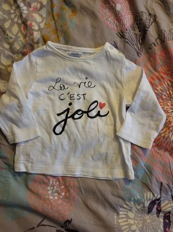 Tee-shirt fille 6 mois