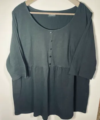 Blouse noire en coton taille 50 / even&odd