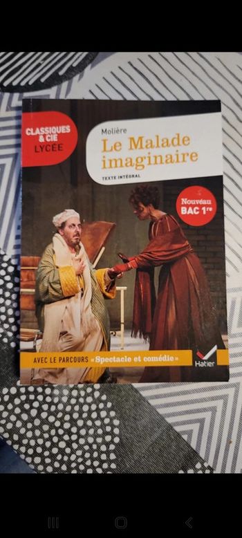 Livre "Le malade imaginaire" de Moliere