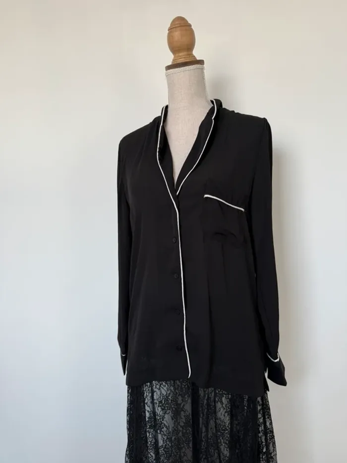 Chemise blouse camisa Overhemd Camicia blusa Camicetta folder oversize top maillot haut maglia - photo numéro 5