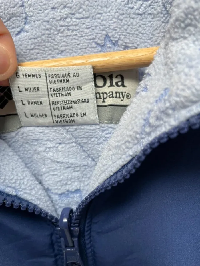 Blue Fleece Coat Columbia Womens Large - photo numéro 4