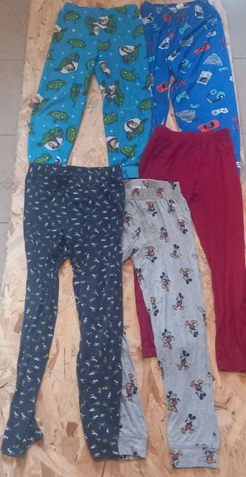 Lot de 5 bas de pyjama 8 ans