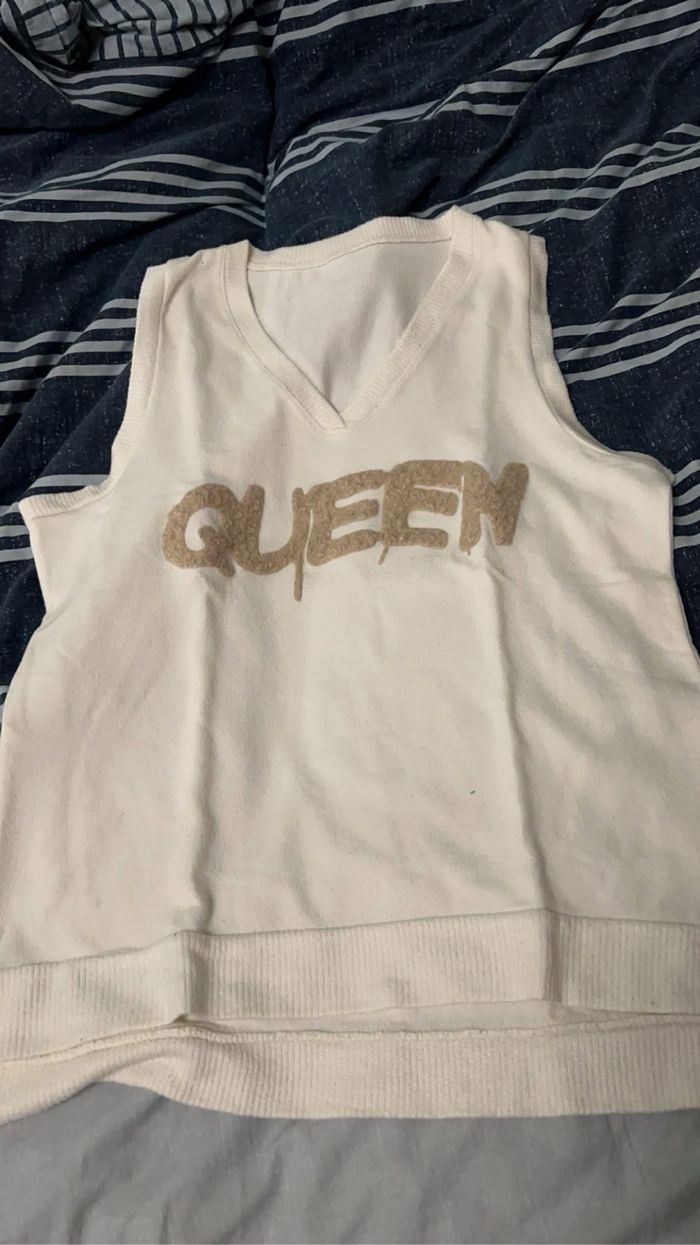 Pull sans manche femme taille unique