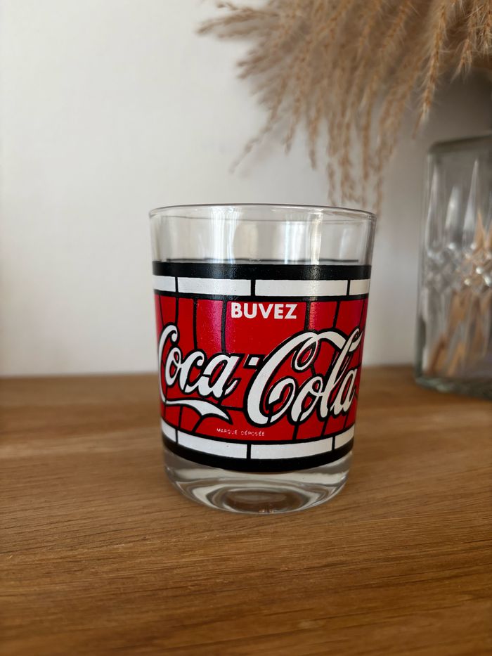 Verre vintage « Buvez Coca Cola »