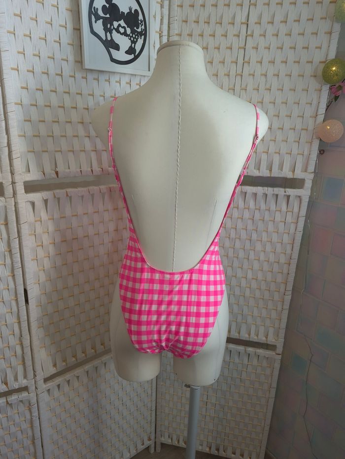 🌸joli maillot de bain 1 pièce Etam rose Gingham / Vichy femme T40 - photo numéro 2