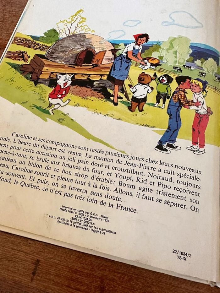1978 Livre Caroline au Canada Grands albums Hachette Pierre Probst bd ancien - photo numéro 7