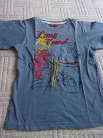 tee shirt Longboard taille 8 ans