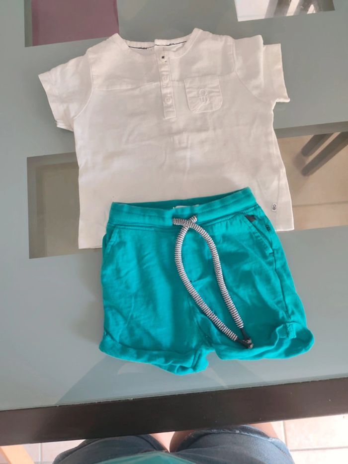 Ensemble Obaibi short + tee-shirt