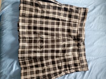 Mini jupe noire à carreaux