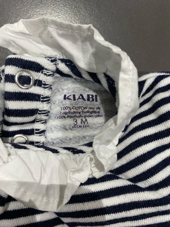lot de 2 robes marinière kiabi en 3 mois - photo numéro 2