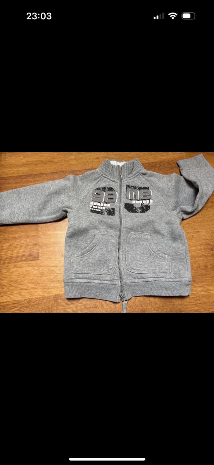 Veste/ gilet zipper chaud garçon orchestra 5 ans - photo numéro 7
