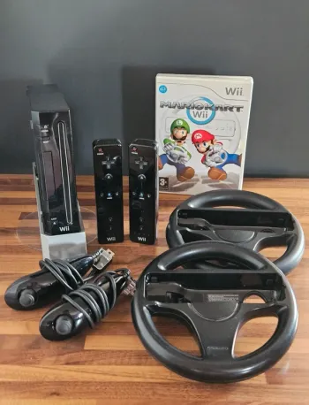 Nintendo Wii noir # Pack Mario Kart #