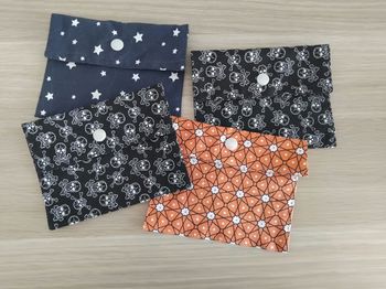 Petite pochette en tissus coton 🤍🩷