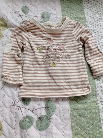 Tee shirt ml mixte 1 mois