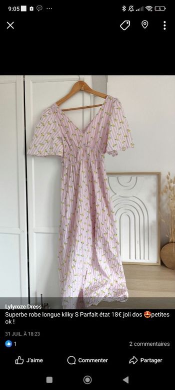 Lot trois articles robe blouse veste