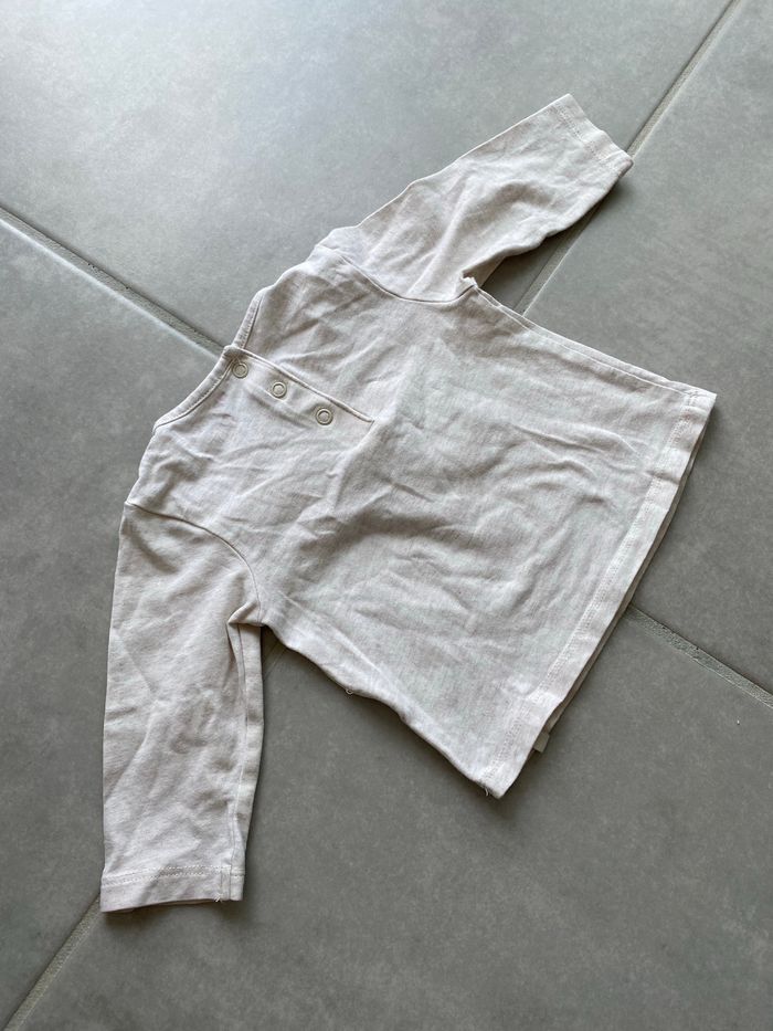 Tee shirt manches longues DPAM 3 mois - photo numéro 4